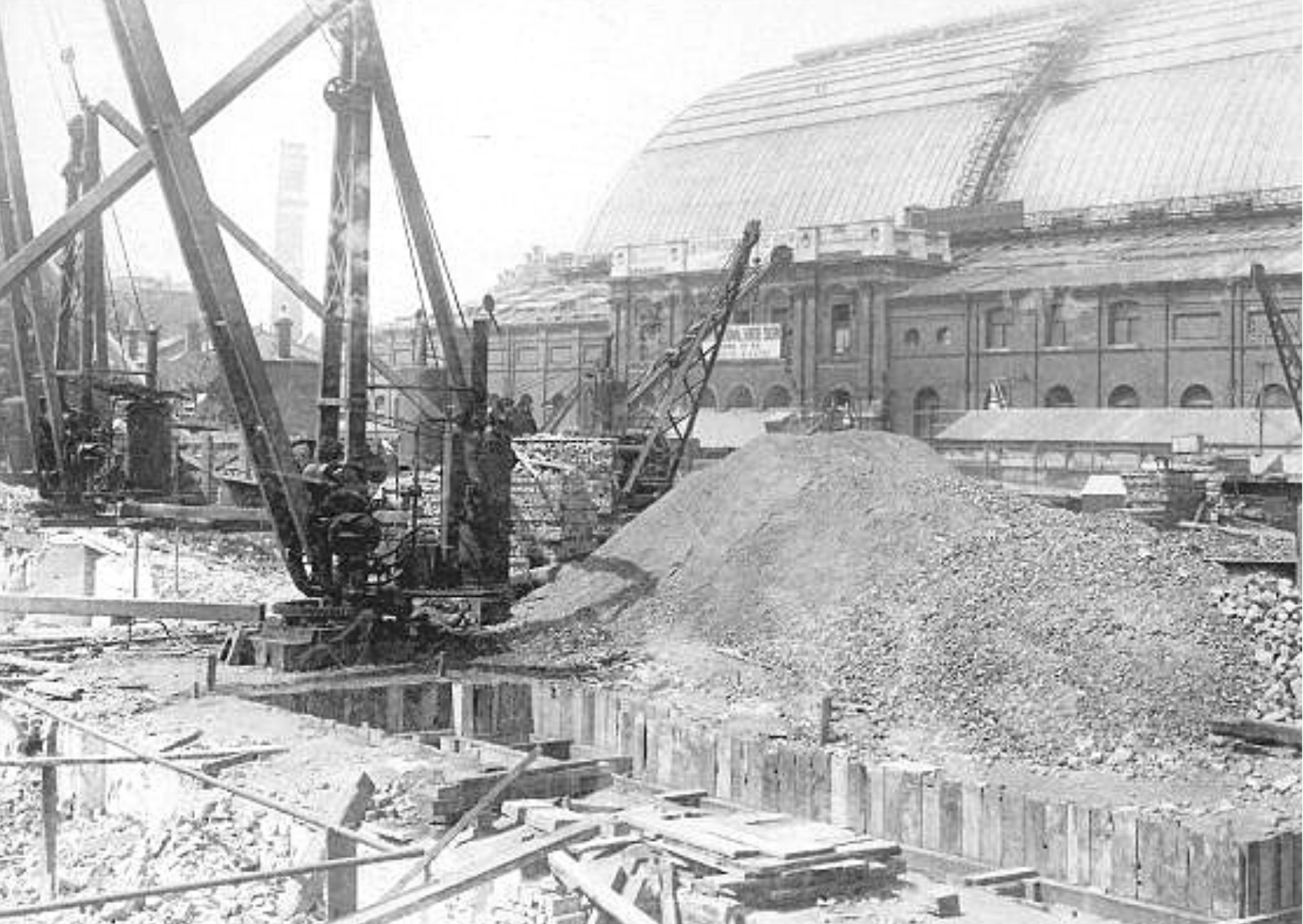 National Hall Being Built